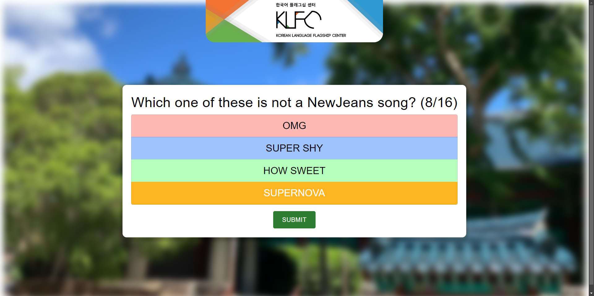 KLFC Trivia Question (NewJeans!)